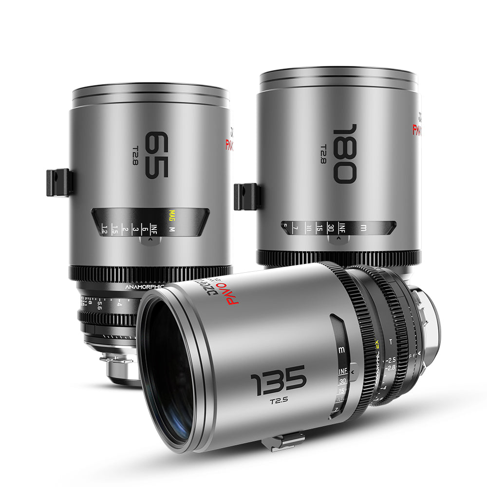 DZOFILM 65/180mm T2.8/135mm T2.5 Pavo 2x anamorphic Prime Cine Lens PL&EF mount