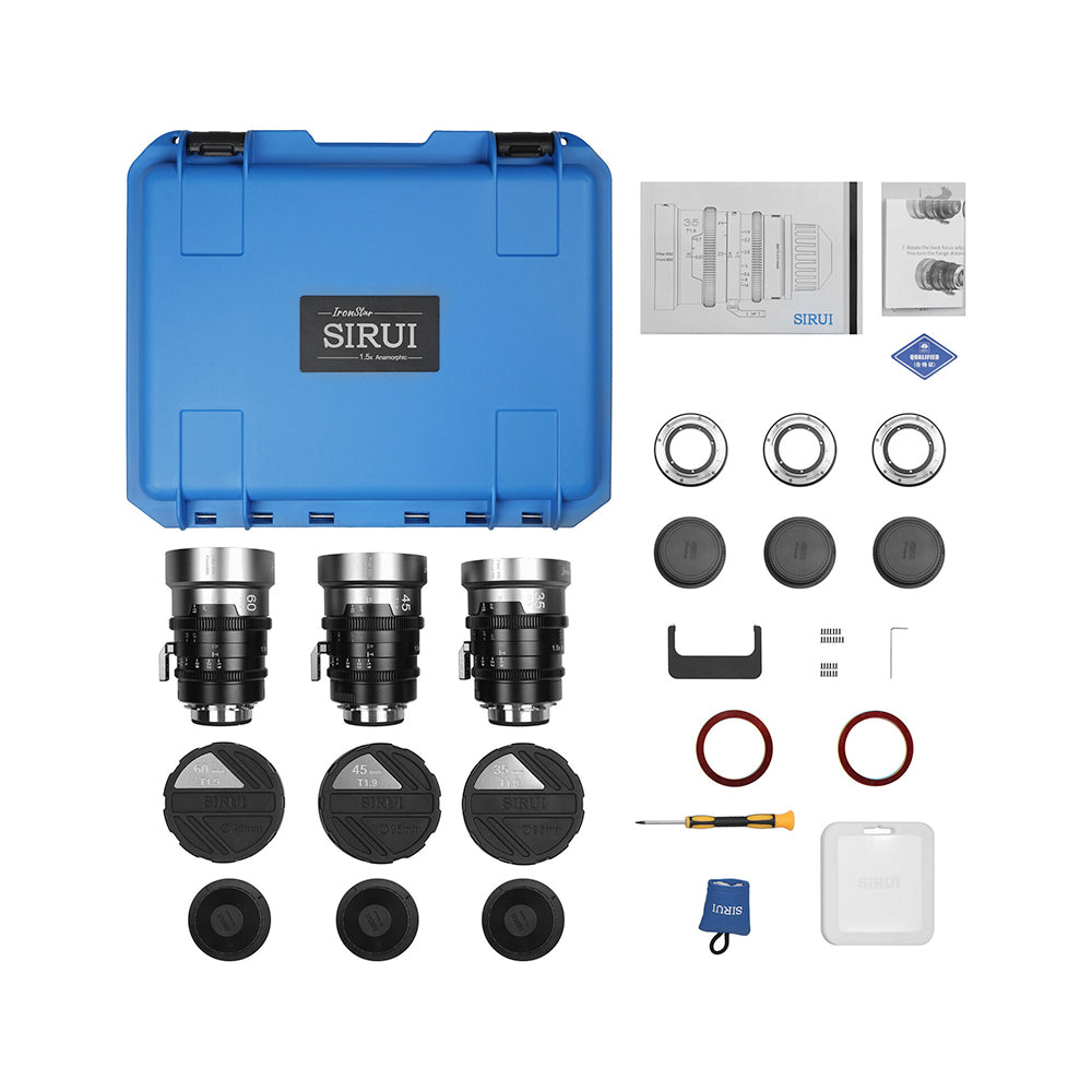SIRUI IronStar 1.5x Anamorphic 3-Lens Set