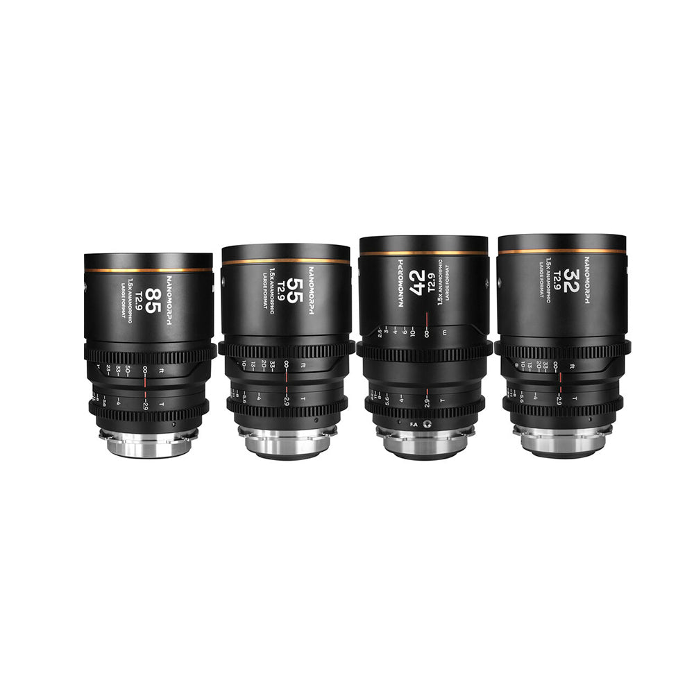 Laowa Nanomorph T2.9 1.5x LF Anamorphic 4-Lens Bundle (ARRI PL/Canon EF)