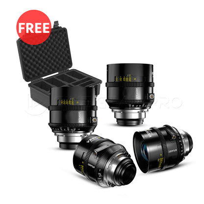 DZOFILM VESPID 2 Prime 4 Lens Set T1.9 Full Frame Cinema Lenses (PL Mount/Imperial)