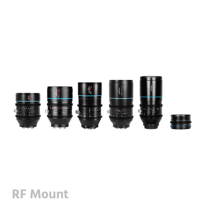 SIRUI Venus T2.9 1.6x 5-Lens Kit with Hard Case (35/50/75/100/150mm) with 1.25x Anamorphic Adapter