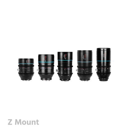 SIRUI Venus T2.9 1.6x 5-Lens Kit with Hard Case (35/50/75/100/150mm) with 1.25x Anamorphic Adapter