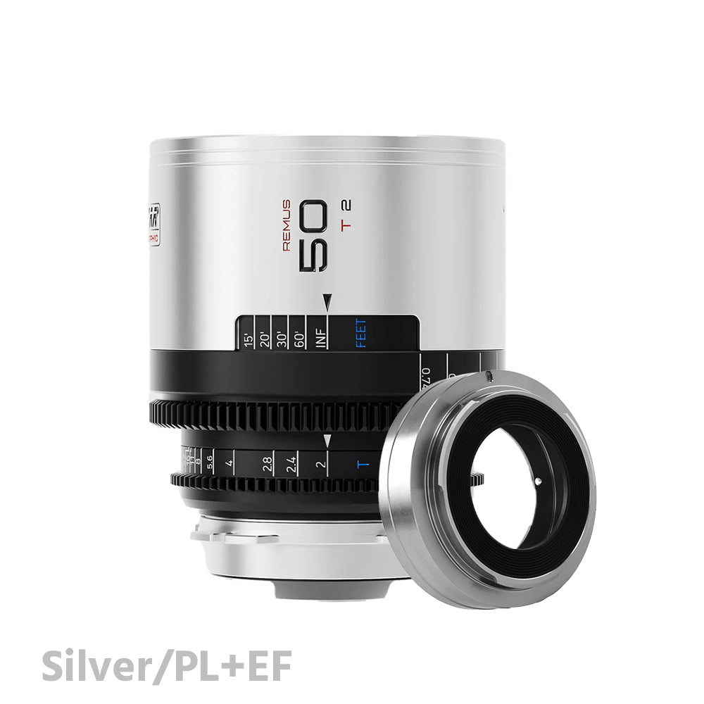 BLAZAR Remus 1.5X 50mm T2 Anamorphic Full Frame Lens (Silver)