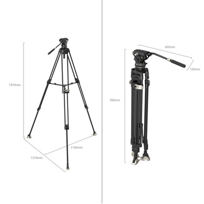 Smallrig 3989 FreeBlazer Heavy-Duty Carbon Fiber Tripod Kit