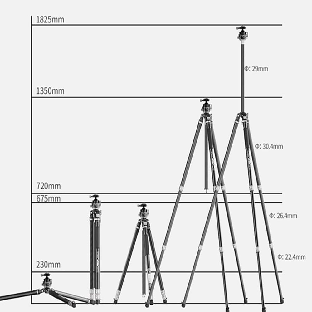 YC Onion Tako T23 Carbon Fiber Tripod