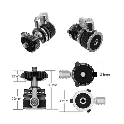 Vlogger Multi-Functional Ball Head with Quick Release Cold Shoe Mount Maximum Payload 5KG