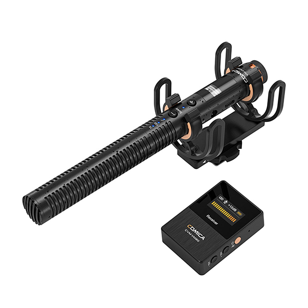 Mini On-Camera Directional Shotgun Mic (Black) (CoMica)