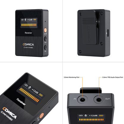 COMICA VM30 2.4G Super Cardioid Condenser Wireless Shotgun Microphone