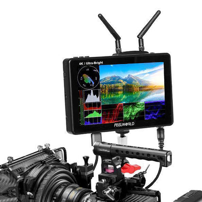 FEELWORLD LUT7S Pro 7 Inch 2200nits DSLR Camera Field Monitor 3D LUT Touch 4K HDMI 3G-SDI F970 Kit