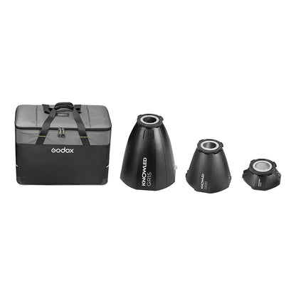 GODOX KNOWLED GRK GR15, GR30, And GR60 G-Mount Reflector Kit For The MG1200Bi And MG2400Bi Cine Lights