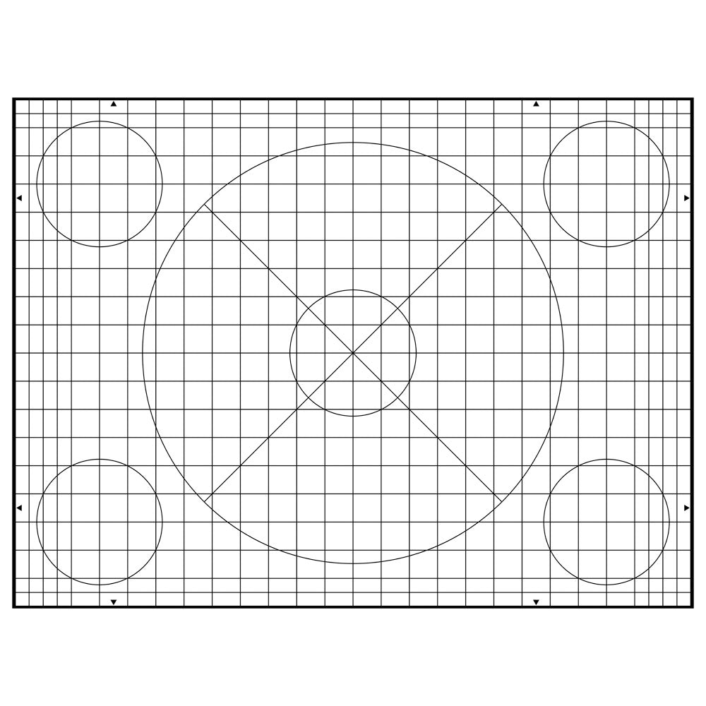 Geometry Grid Registration Test Chart 1000x750mm