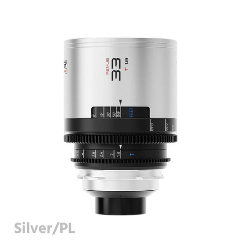 BLAZAR Remus 1.5X 33mm T1.8 Anamorphic Full Frame Lens (Silver)