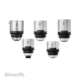 BLAZAR Remus 1.5X 5 Lens Set Full Frame Anamorphic Lens (33/50/65/85/125mm) (Silver)