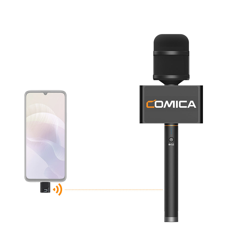 COMICA Revo S Wireless Reporter Microphone for Smartphone