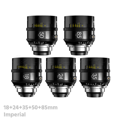 DZOFILM VESPID 2 Prime 5 Lens Set T1.9 Full Frame Cinema Lenses (PL Mount/Imperial)
