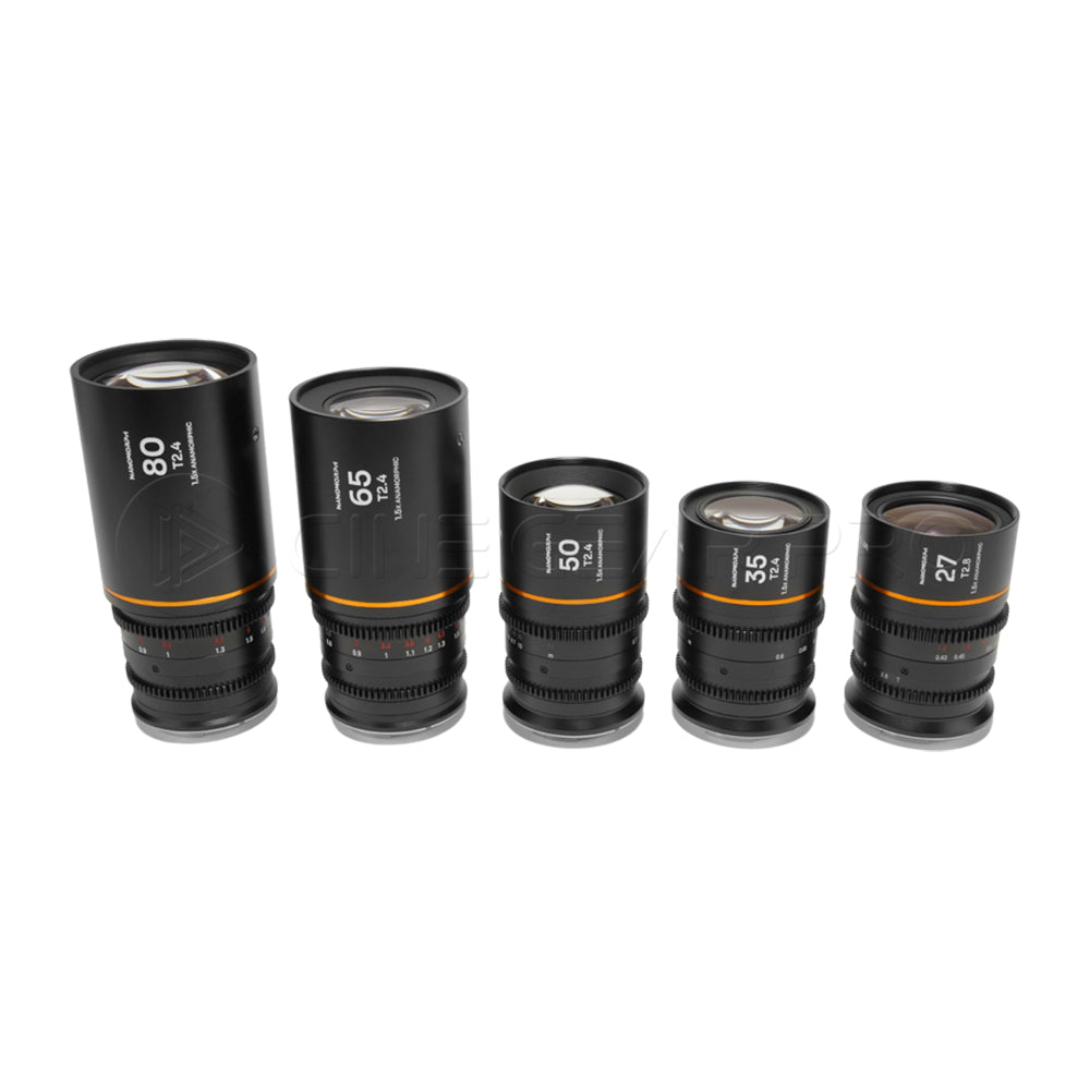 Laowa Nanomorph S35 Prime 5-Lens Bundle  (27mm, 35mm, 50mm, 65mm, 80mm)