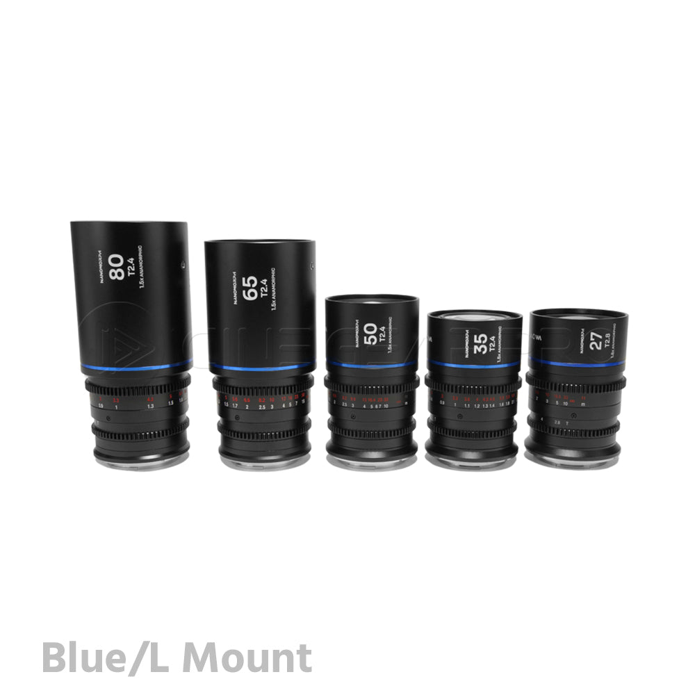Laowa Nanomorph S35 Prime 5-Lens Bundle  (27mm, 35mm, 50mm, 65mm, 80mm)