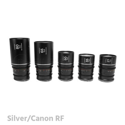 Laowa Nanomorph S35 Prime 5-Lens Bundle  (27mm, 35mm, 50mm, 65mm, 80mm)
