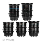 SIRUI Jupiter 24mm/35mm/50mm/75mm/100mm Full Frame Macro Cine Lens Set (PL/EF Mount)