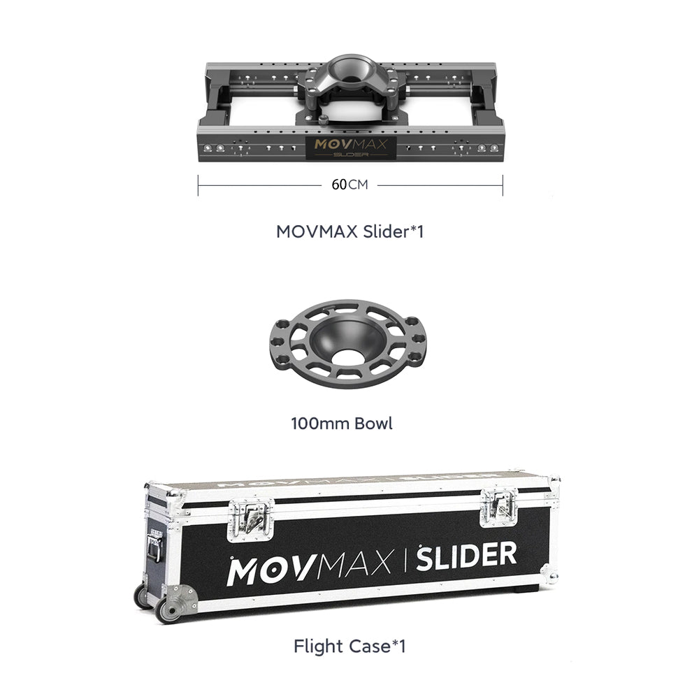 MOVMAX Slider For Professional Cinematographer 60/90/120/150/180/210cm