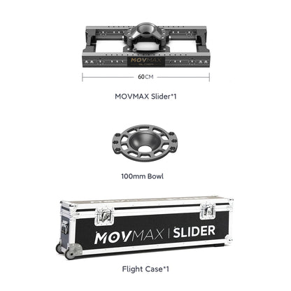MOVMAX Slider For Professional Cinematographer 60/90/120/150/180/210cm