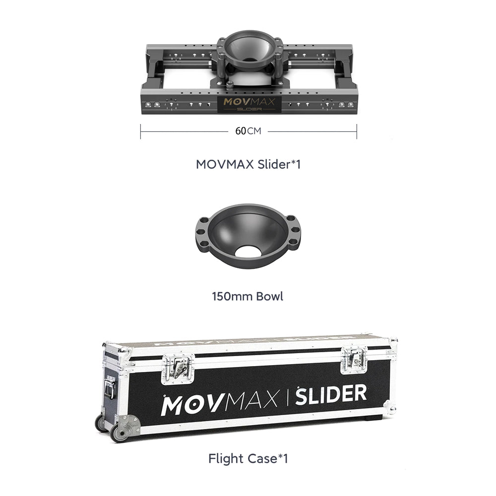 MOVMAX Slider For Professional Cinematographer 60/90/120/150/180/210cm