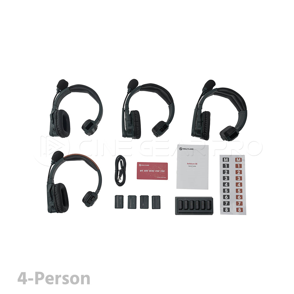 Hollyland Solidcom SE Global Ful-Duplex Single-Ear Noise-Canceling Headset IntercomSystem(2.4 GHz)