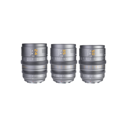 Sirui VP-1 24/35/50mm Vision Prime T1.4 Full-Frame Cine 3-Lens Kit