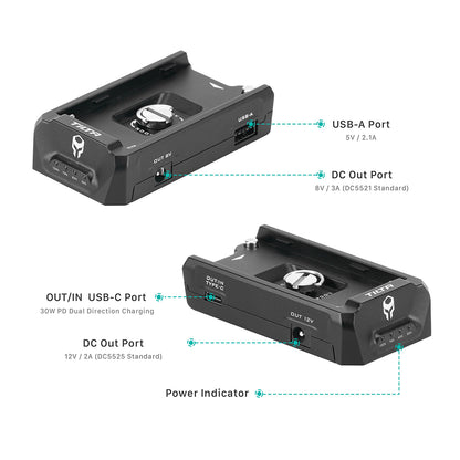 TiLTA F970 Battery Plate V2 - Black (TA-BTP2-F970-B)