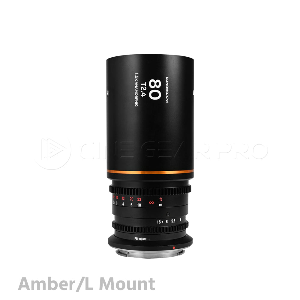 Laowa Nanomorph 80mm T2.4 1.5x S35 Anamorphic Lens
