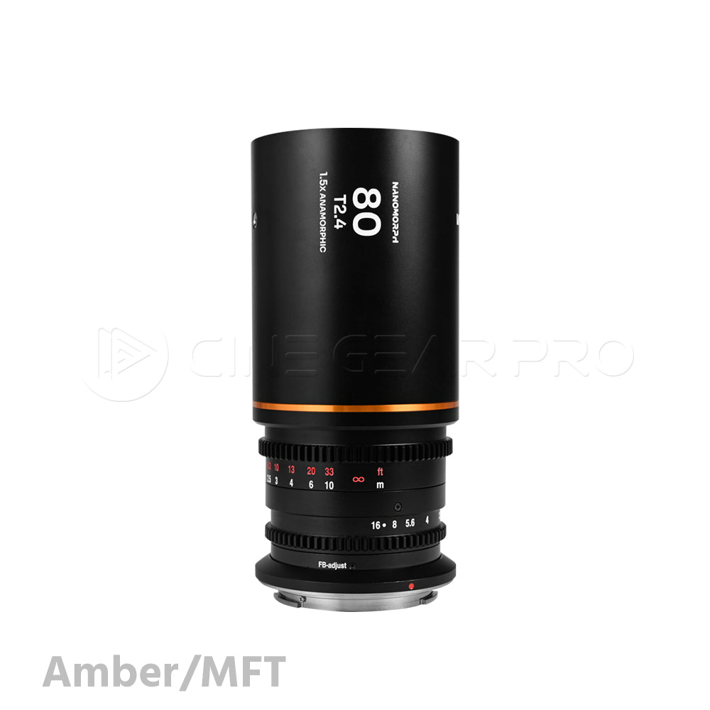 Laowa Nanomorph 80mm T2.4 1.5x S35 Anamorphic Lens