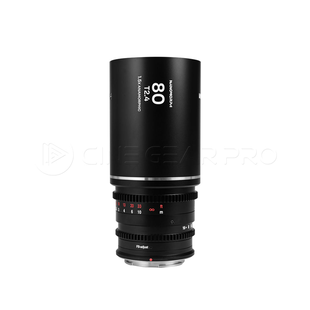 Laowa Nanomorph 80mm T2.4 1.5x S35 Anamorphic Lens