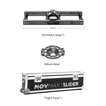 MOVMAX Slider For Professional Cinematographer 60/90/120/150/180/210cm