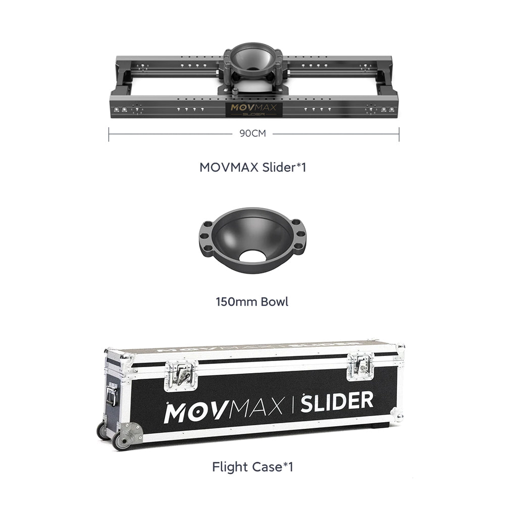 MOVMAX Slider For Professional Cinematographer 60/90/120/150/180/210cm