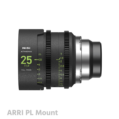 NiSi ATHENA 25mm T1.9 PRIME Full Frame Cinema Lens PL/E/G Mount