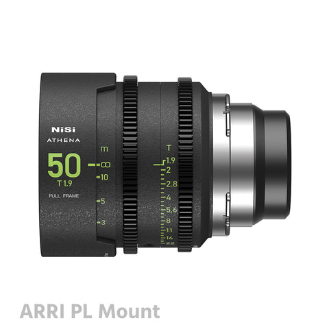 NiSi ATHENA 50mm T1.9 PRIME Full Frame Cinema Lens PL/E/G Mount