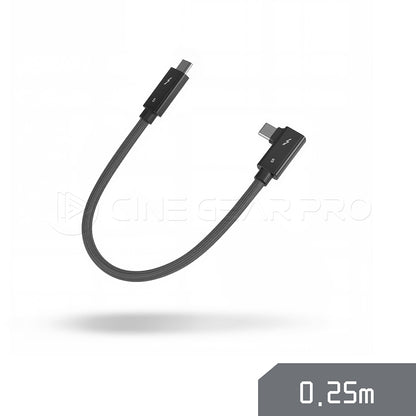 Thunderbolt 5 Cable - Braided Series 90° Angled Edition