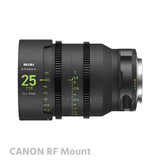 NiSi ATHENA 25mm T1.9 with Drop-In Filter PRIME Full Frame Cinema Lens RF/E/L Mount