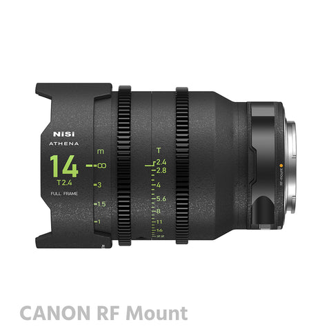 NiSi ATHENA 14mm T2.4 with Drop-In Filter PRIME Full Frame Cinema Lens RF/E/L Mount