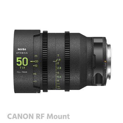 NiSi ATHENA 50mm T1.9 with Drop-In Filter PRIME Full Frame Cinema Lens RF/E/L Mount