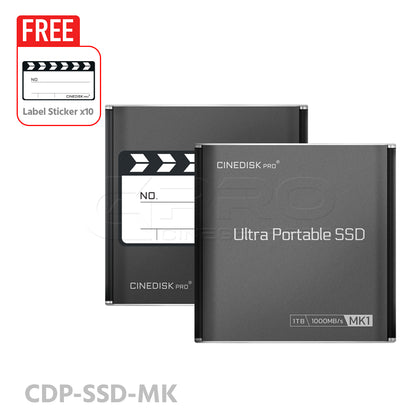 CINEDISKPRO Ultra Portable SSD MK1 1TB USB 3.2 1000MB/s