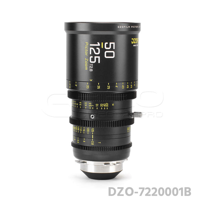 DZOFILM Pictor Zoom 50-125mm T2.8 Super35 Cinema Lens (PL&EF interchangeable Mount, Black)