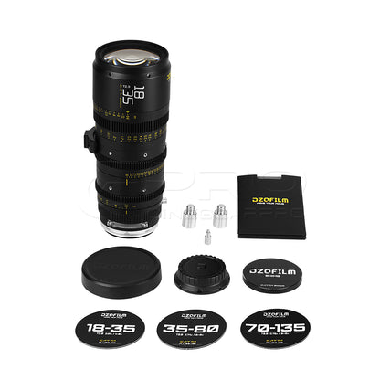 DZOFILM CATTA ZOOM FF 18-35mm T2.9 Full Frame Cine Zoom Lens E/RF/L/Z/X Mount (White/Black)