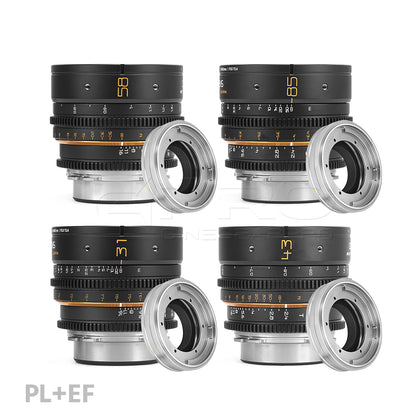 DULENS APO MINI PRIME 4-LENS 31mm/43mm/58mm/85mm PL/EF Mount