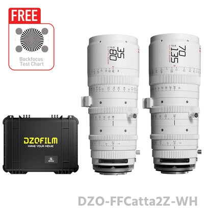 DZOFILM CATTA ZOOM FF 35-80 & 70-135mm T2.9 Dual Lens Bundle (E/RF/L/Z/X, White/Black)