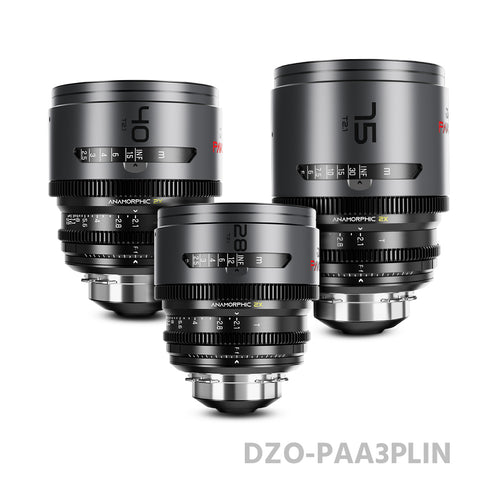 DZOFILM 28/40/75mm T2.1 Pavo 2x anamorphic Prime Cine Lens A Set PL&EF mount