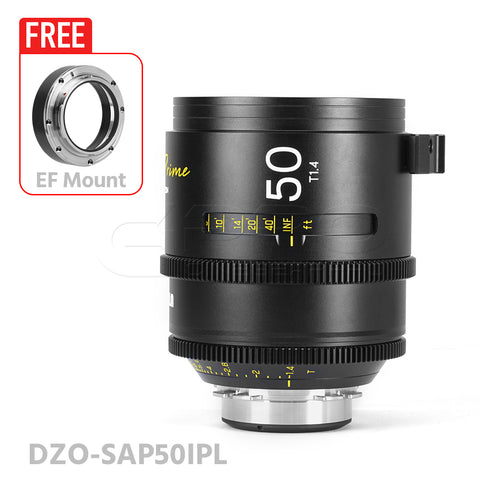 DZOFILM ARLES 50mm T1.4 Super Speed Vista Vision cinema prime lens PL&EF Mount