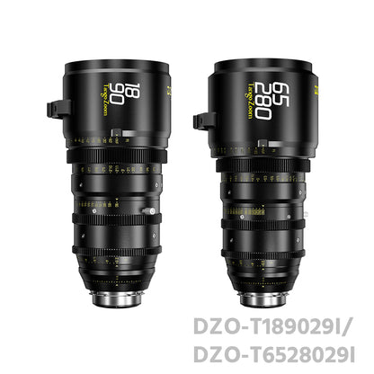 DZOFILM Tango Bundle 18-90mm/65-280mm T2.9-4  S35 Zoom Lens PL&EF mount