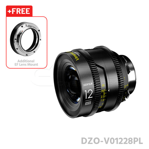 DZOFILM 12mm T2.8 VESPID Prime Full Frame Cinema Lens PL&EF interchangeable Mount