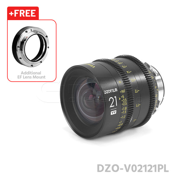 DZOFILM 21mm T2.1 VESPID Prime Full Frame Cinema Lens PL&EF interchangeable Mount